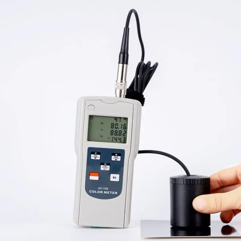 AC-115S Triple 4 Digit LCD Display Digital Color Meter Colorimeters