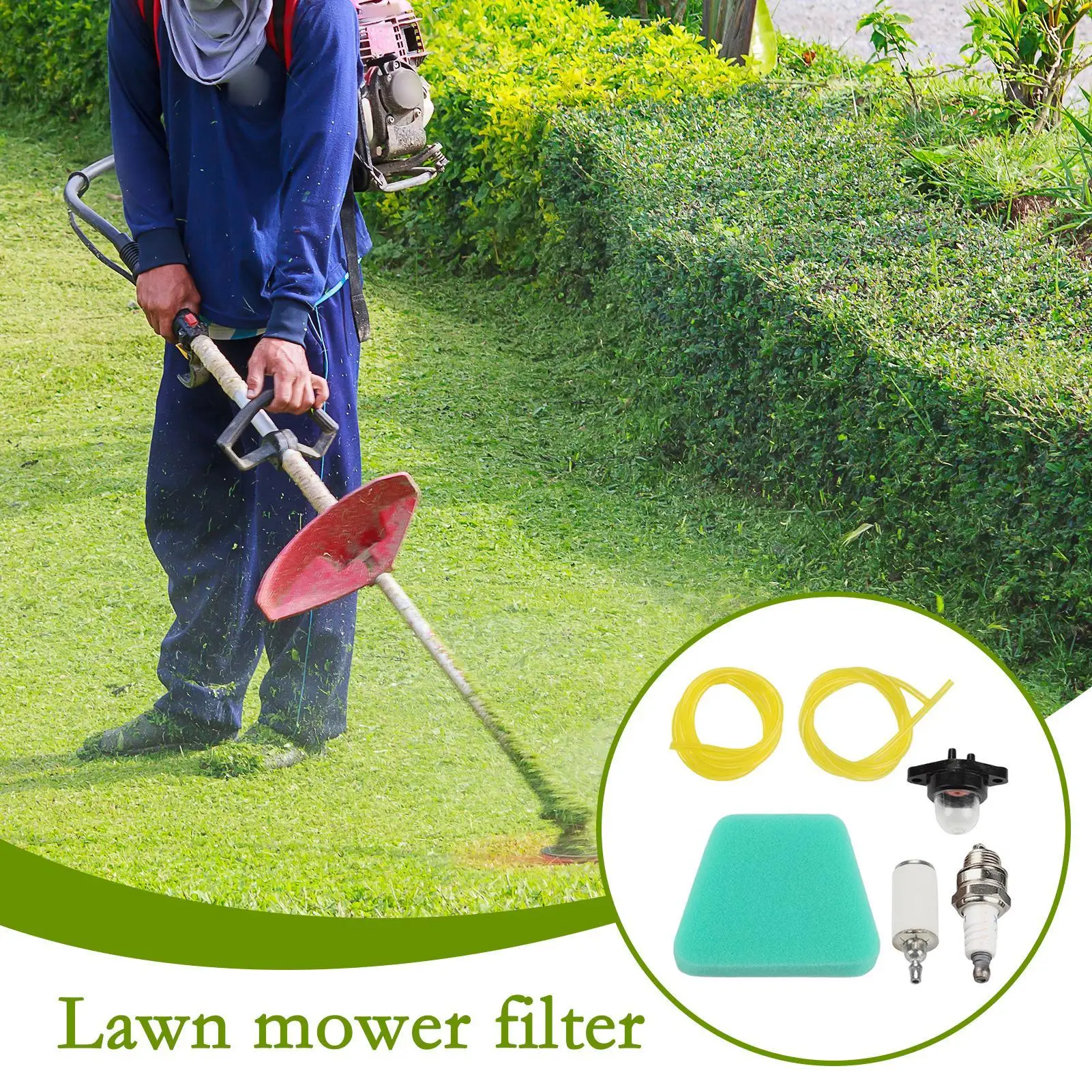

Hose Filter For Chainsaw Grass Mower Filter Hose Tube Spark Plug Kit Mowing Machine Accessories For Farm Equipment Upkeep