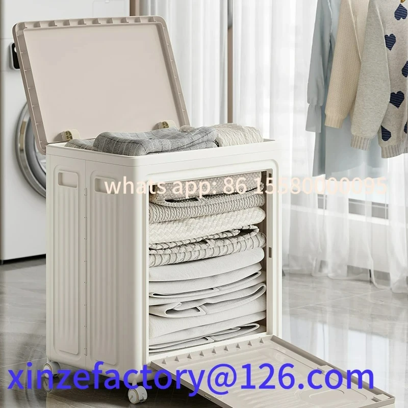 Scatola portabiancheria domestica personalizzabile da 1 pezzo con rulli Cesto portabiancheria sporco grande