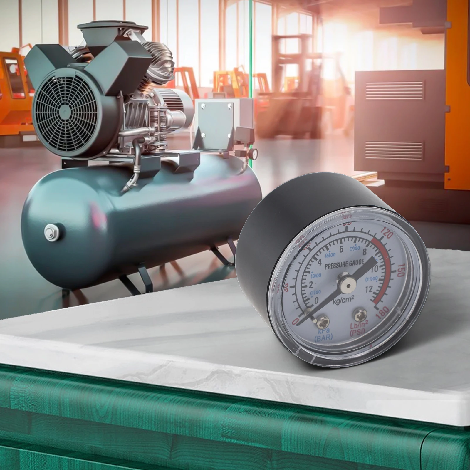 Y40 Y50 0180PSI For Air Compressor Pressure Gauge Water Liquids Meter with Sturdy Build for Consistent and Accurate Monitoring