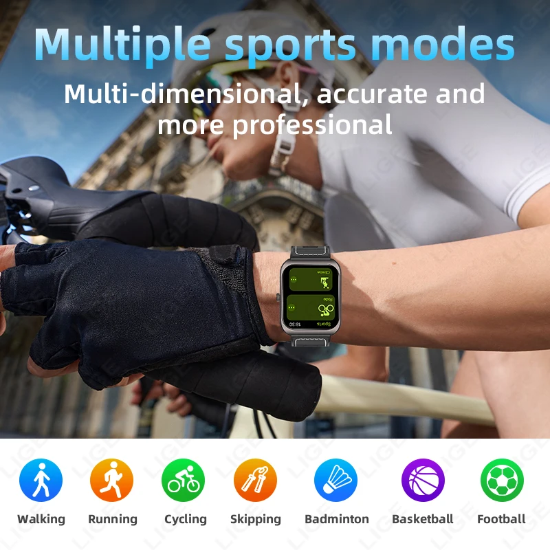 Novo relógio inteligente para homens mulheres bt chamada smartwatch 1.83 "para android ios rastreador de fitness relógio pedômetro monitor de sono freqüência cardíaca