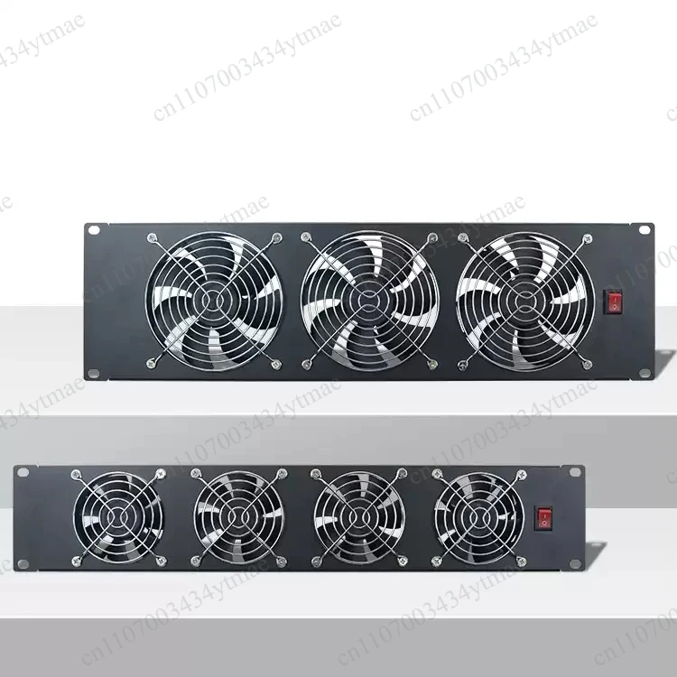 3U 19 Inch Rack Mount Exhaust Cooling Fan Panel 220V High Power Fan With Lightning Protection For Server Rack Cabinet - view 4