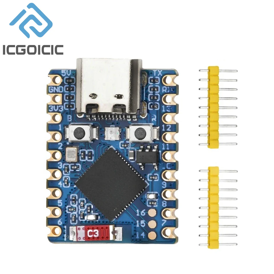 WiFi BT 5 Module for ESP32-S3 Mini, S3FH4R2 Dual-core Wireless MCU, Development Board for IoT Projects