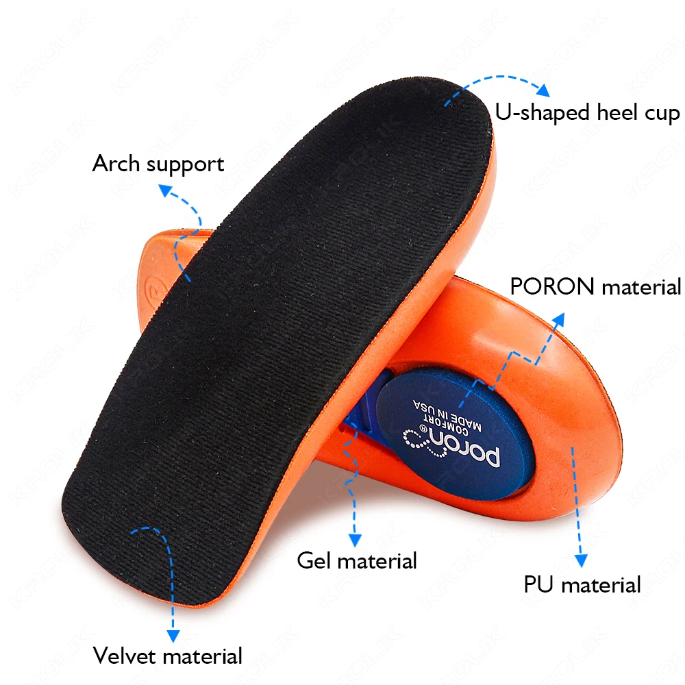 Sports Heel Pad Insoles Pain Relief For Plantar Fasciitis Cushion Foot Massager Care Half Heel Insole Soft Sole Running Shoe Pad