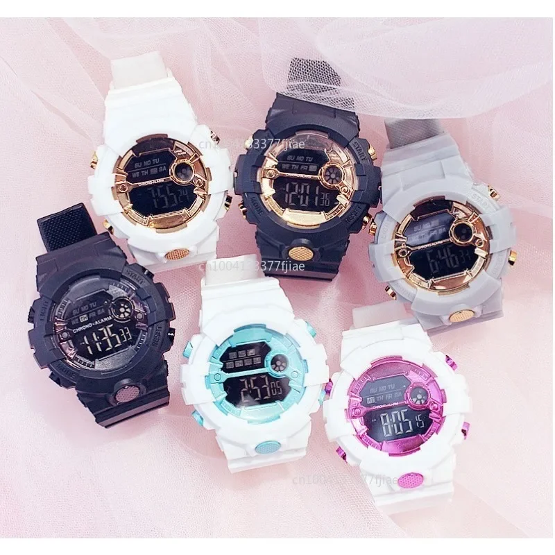 

Новые часы, спортивные детские часы, силиконовый ремешок, водонепроницаемые светодиодные цифровые часы для детей, студентов, наручные часы для девочек и мальчиков