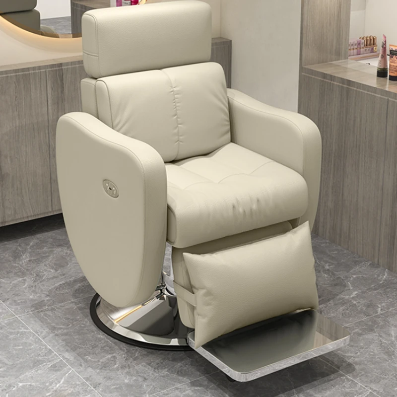 Facial Recline Barber Chair Hair Salon Dressing Shampoo Barber Chair Cosmetology High Silla Sandalye Salon Furniture WN50BC