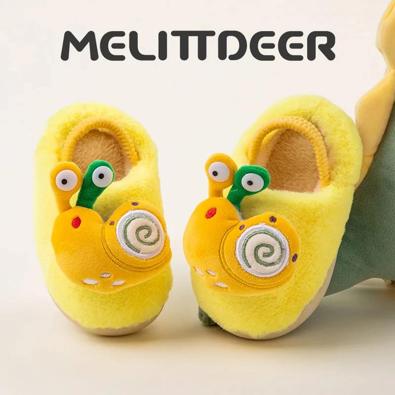 MELITTDEER Children's Winter Slippers - 2025 New Style, Warm Indoor Outdoor Slippers for Kids, Perfect for Travel and Vacation