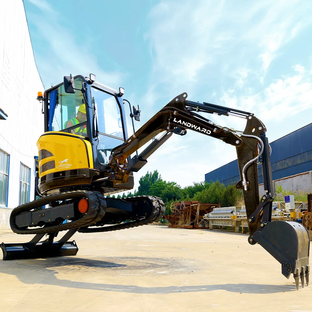 Китай LANDWARD Высококачественная серия 2,5-тонный мини-экскаватор Гусеничные экскаваторы 1,8-тонный гидравлический небольшой экскаватор Индивидуальный двигатель Kubota