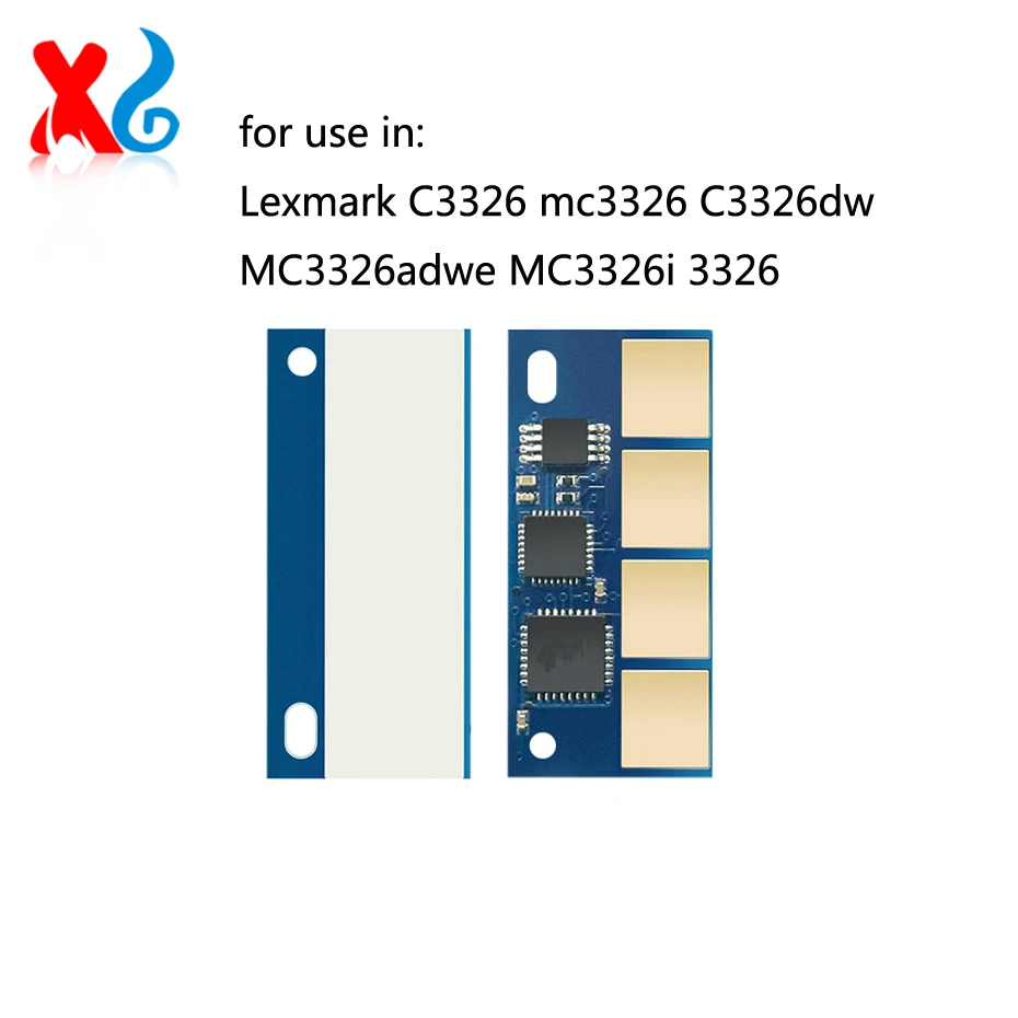 Toner Chip For Lexmark C3326 MC3326 C3326dw MC3326adwe MC3326i 3326 C332HK0 C332HC0 C332HM0 C332HY0 Cartridge Chip 3K 2.5K EUR