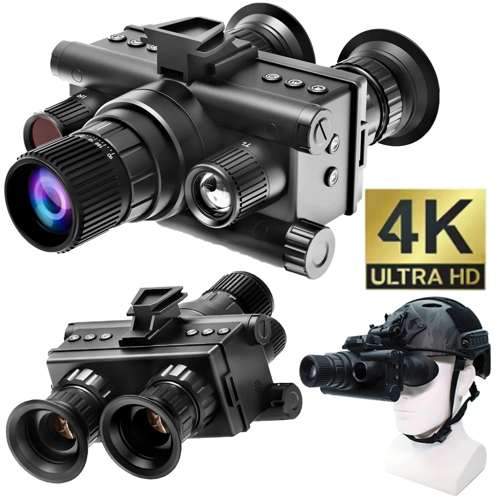 Z9157 4K UHD 40MP رئيس شنت التكتيكية تلسكوب نظارات 8X التكبير 600 متر الأشعة تحت الحمراء للرؤية الليلية مناظير الصيد كاميرا تعقب