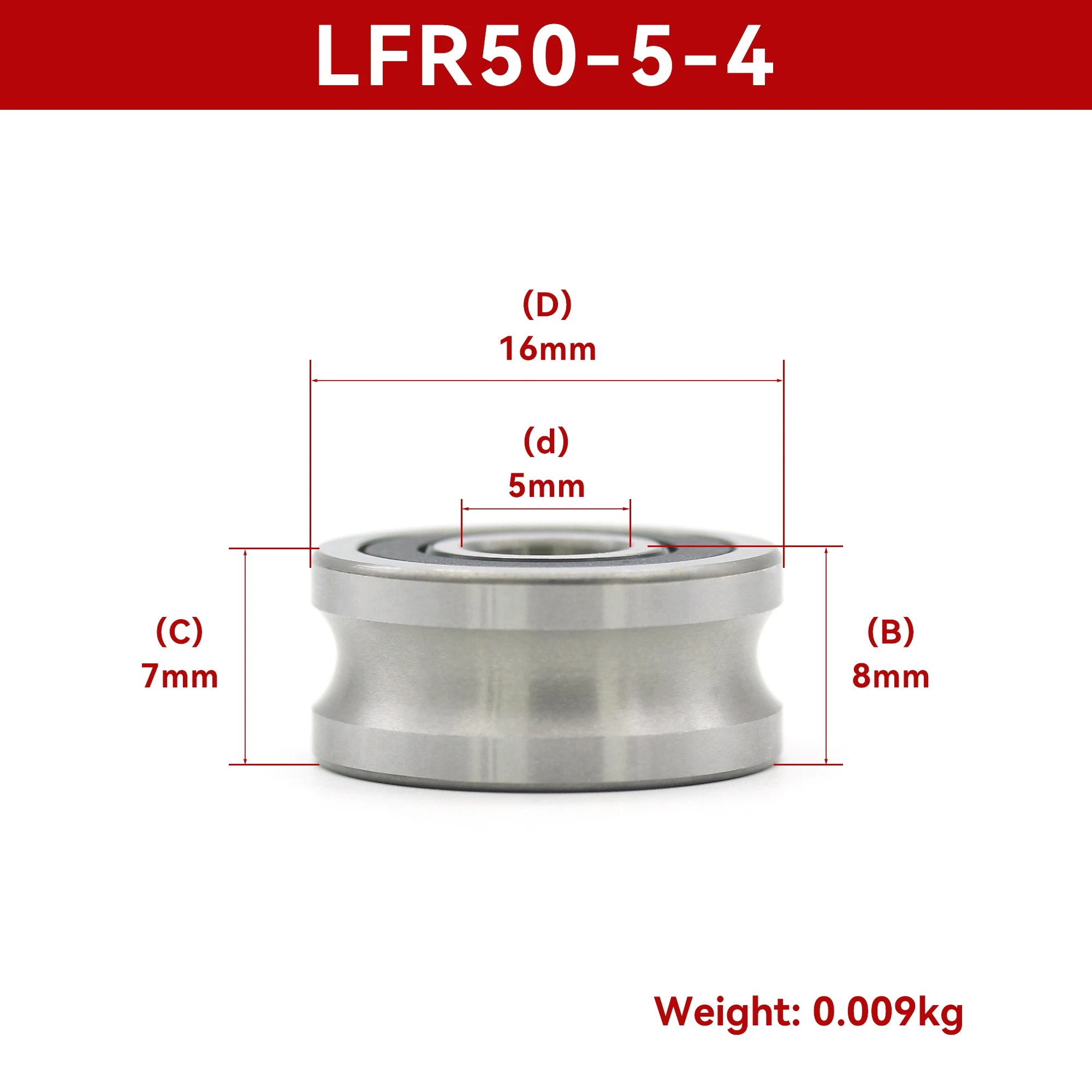 LFR50/5-4 ZZ 2RS  Angular Contact Track Roller Bearing