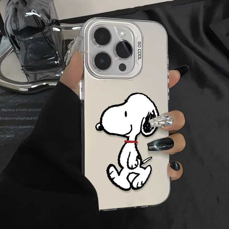 Snoopy Walk Cartoon Creative So Cool Phone Case for iPhone 16 15 14 13 12 11 Pro Max XR XS Max 7 8 Plus MINI Y2K Cute Cover