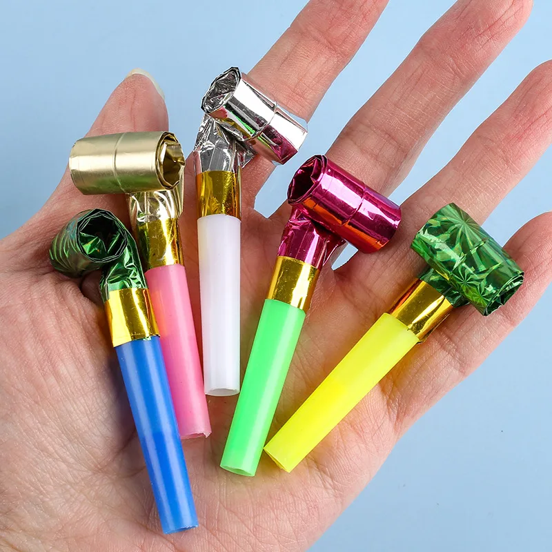 Children Cartoon Whistle Cheerleading Supplies Plastic Smiling Face Football Long Nosed Whistle Team Sports Party Atmosphere TMZ
