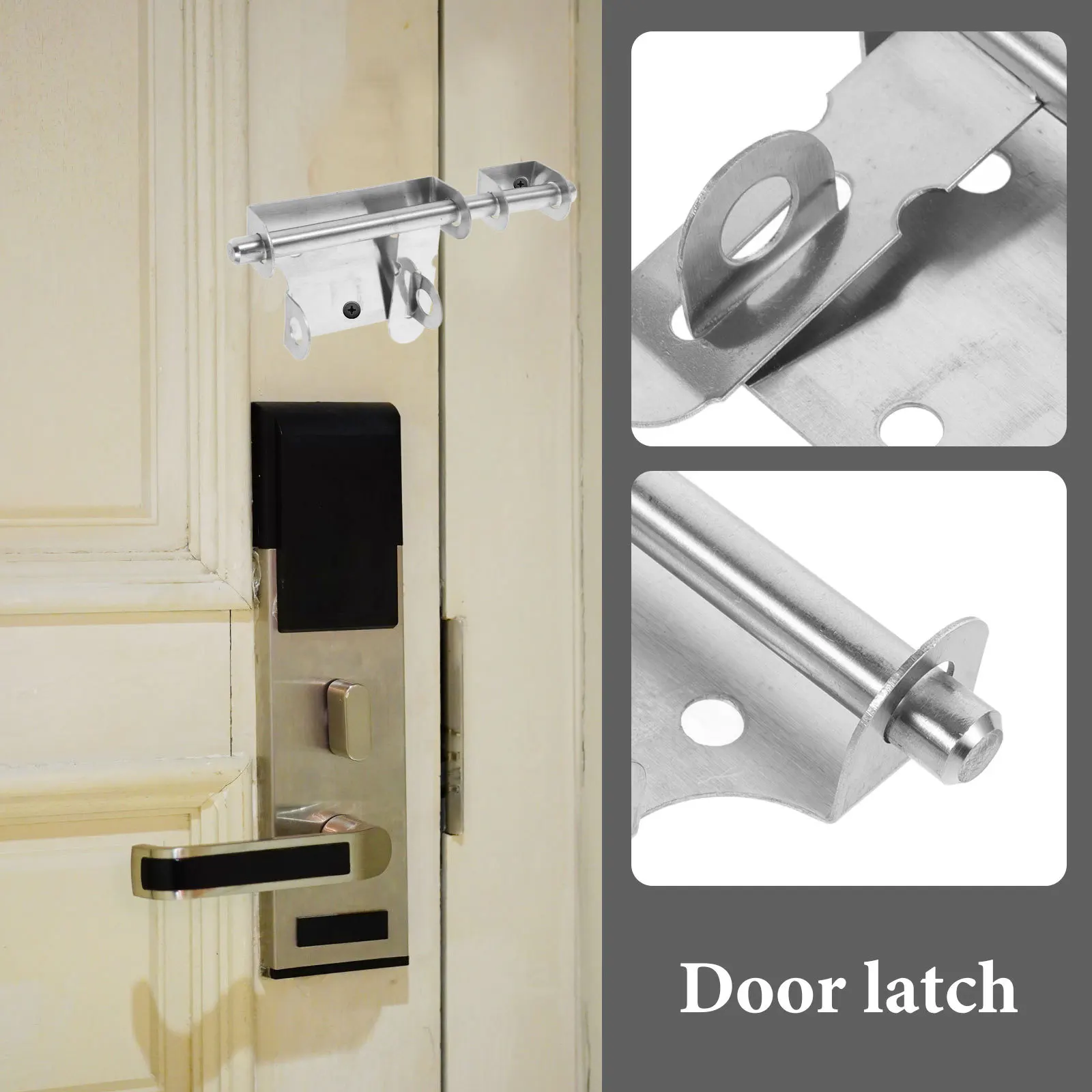 

Door Bolt Latch Stainless Steel Slide Lock For Cabinet Wardrobe Kitchen Bathroom Furniture Door Latch Hardware Fastener