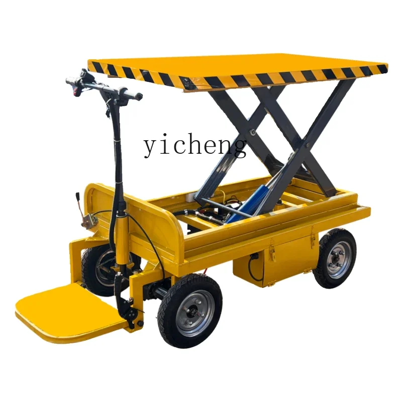 

ZF electric station driving hydraulic lift table mobile scissor construction site agricultural lift truck