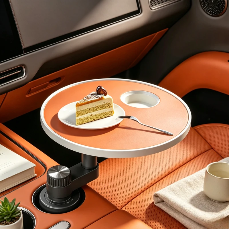 Car Floating Tray Table Multifunction Center Console Passenger Rear Seat Desk for Eating Tea Laptop Travel Vehicle 차량 테이블