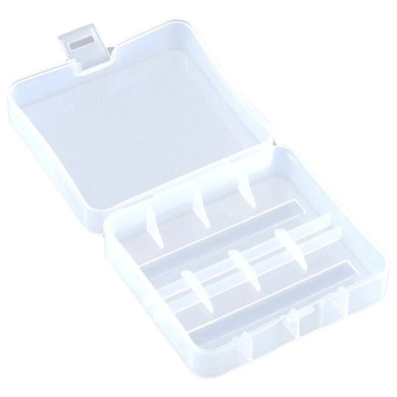 Clear Battery Storage Case for 1pc/2pc 26650 Batteries Container Protect Your Batteries, Prevent Short Circuit and Dust P9JD