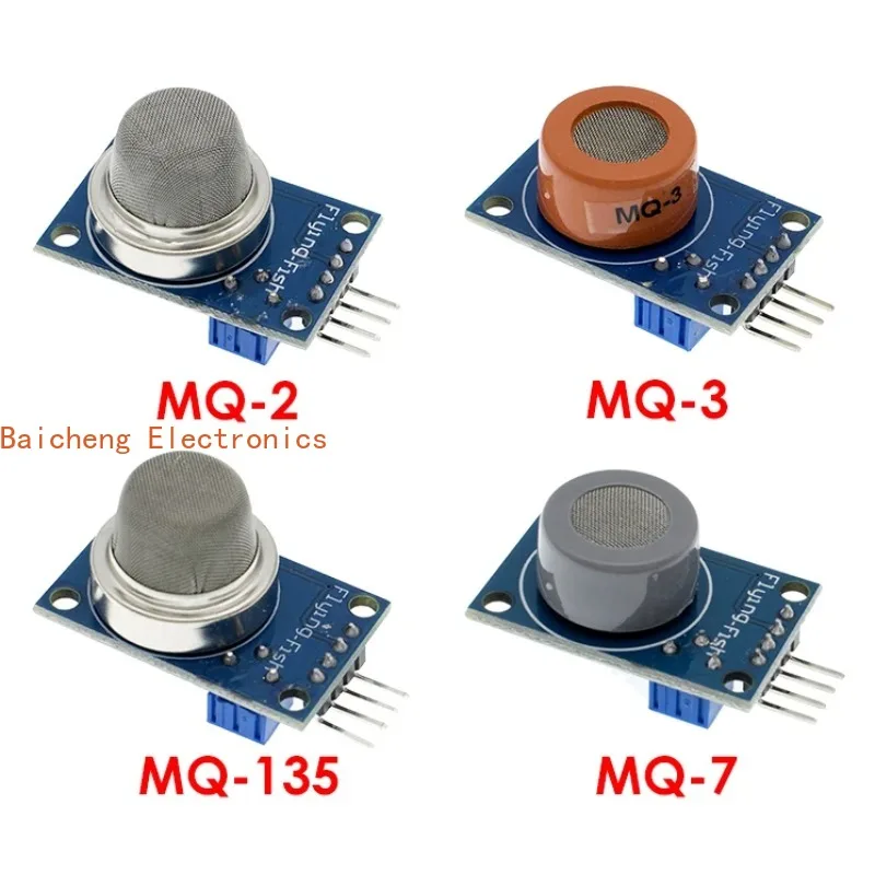 

1PCS MQ-2 MQ-3 MQ-7 MQ-135 Detection Smoke Methane Liquefied Gas Sensor Module for Arduino Starter DIY Kit