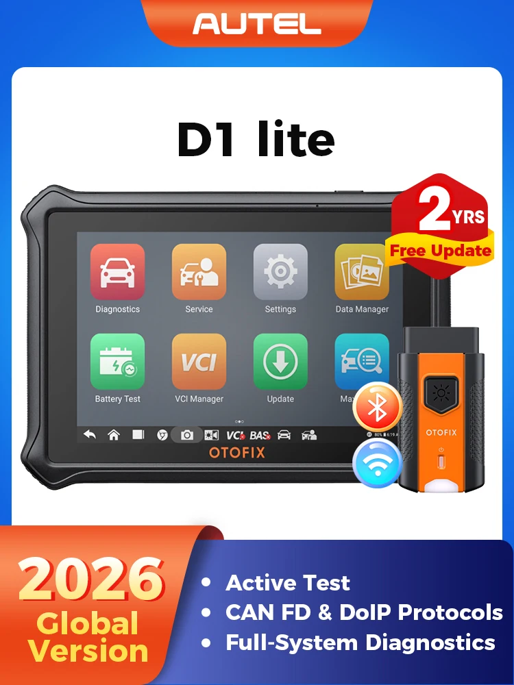 Automotive OBD2 Scanner OTOFIX D1 Lite 2 Jahre Update Bidirektionale Steuerung Alle-Systeme-Diagnosegerät FCA SGW CAN FD & DoIP