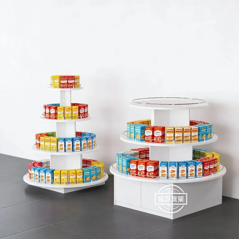 Supermarket shelf display racks, flowing water Taichung Island display cabinets, stack head  beverage stationery