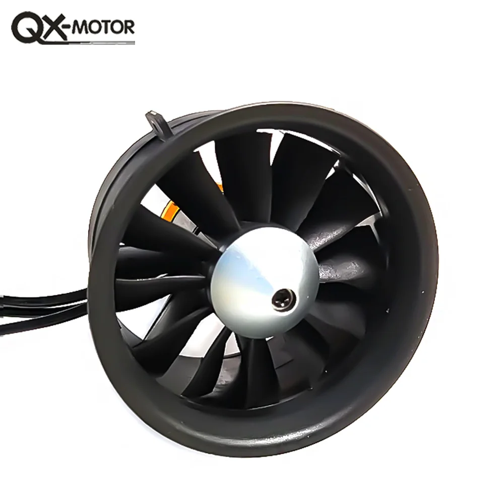 QX-Motor 64mm EDF 12 Blades Ducted Fan QF2822 2100KV 2300KV 3300KV 4300KV CW CCW For RC Airplane UAV Toy Parts