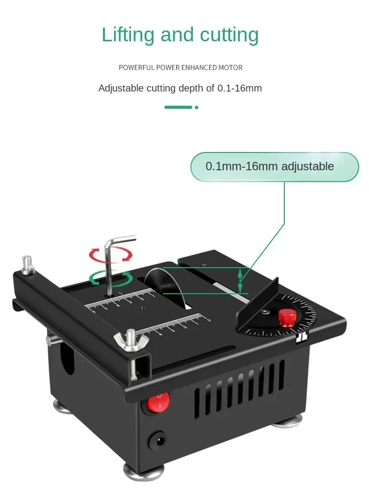 

Mini Home Desktop Small Table Saw Woodworking Acrylic Mini Electric Saw Model Saw Portable Small Cutting Machine