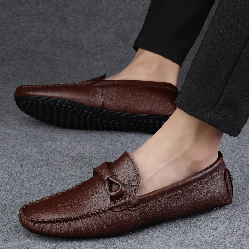 

High Quality Men's Shoes Handmade Comfy Loafers Fashion Sneakers Spring Autumn Casual Shoes for Men New Driving Flats Moccasins