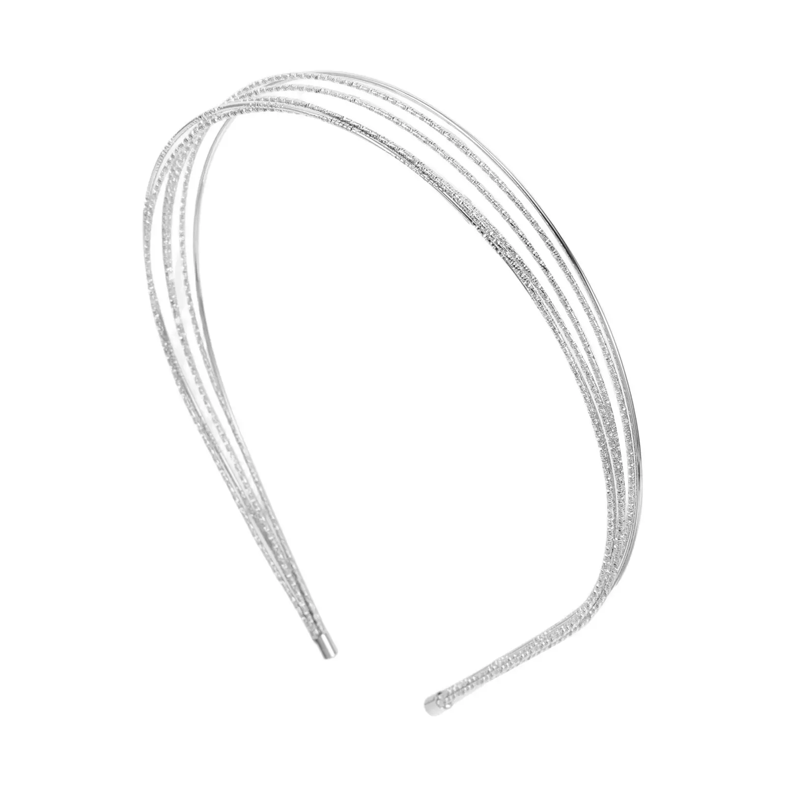 

Multi Layer Thin Metal Headband for Women Fashion Trendy Hair Accessories Casual Everyday Wear Metal Hairbands for