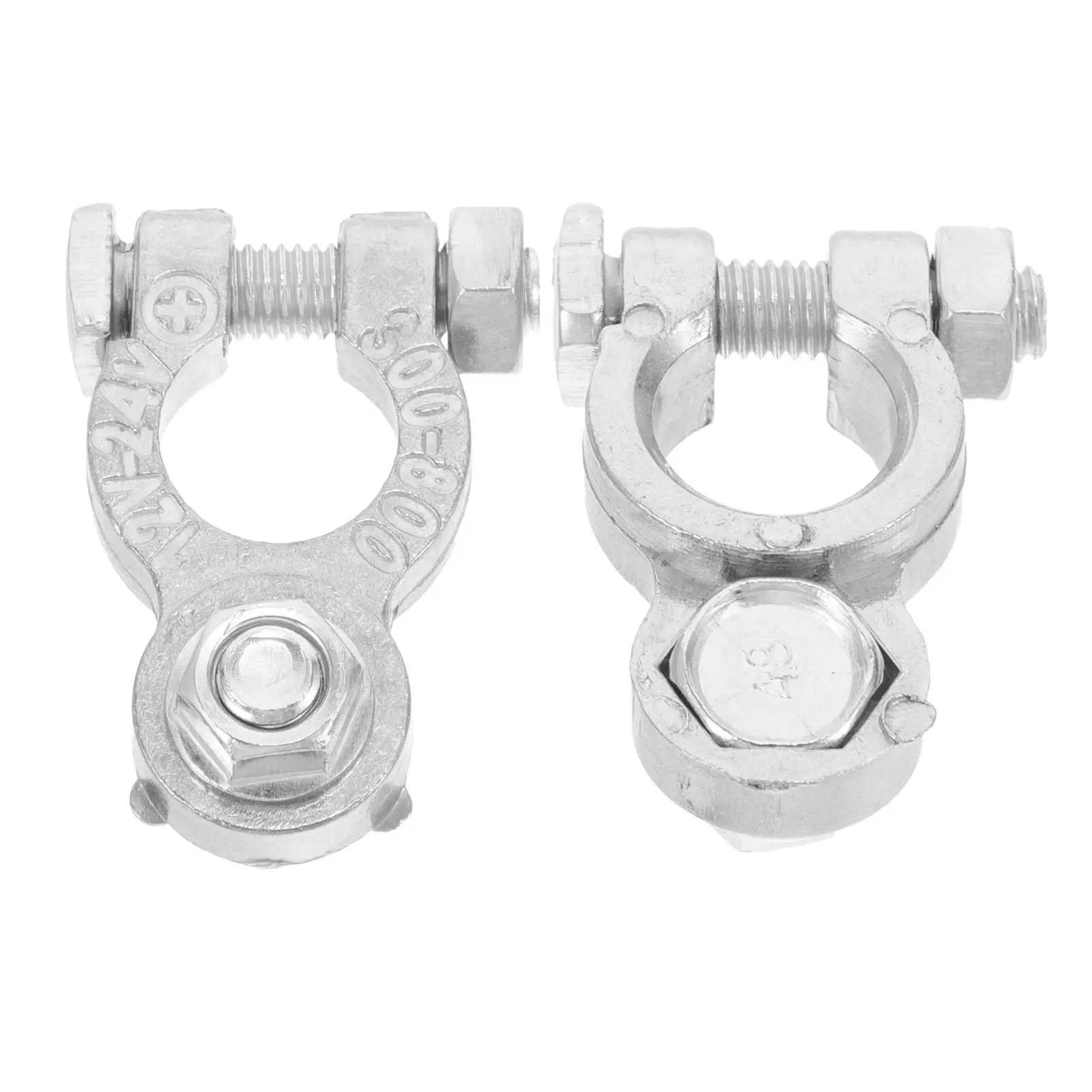 

2Pcs Zinc Alloy Battery Terminal Clamp Heavy Duty Car Truck Auto Battery Charger Clip for 12V 24V Vehicles Cable Connector