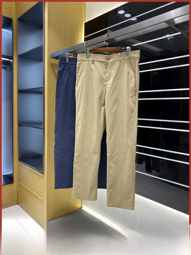 

Уличные мужские повседневные прямые брюки, длинные брюки, модные универсальные нейлоновые волокна, удобные дышащие прямые брюки...