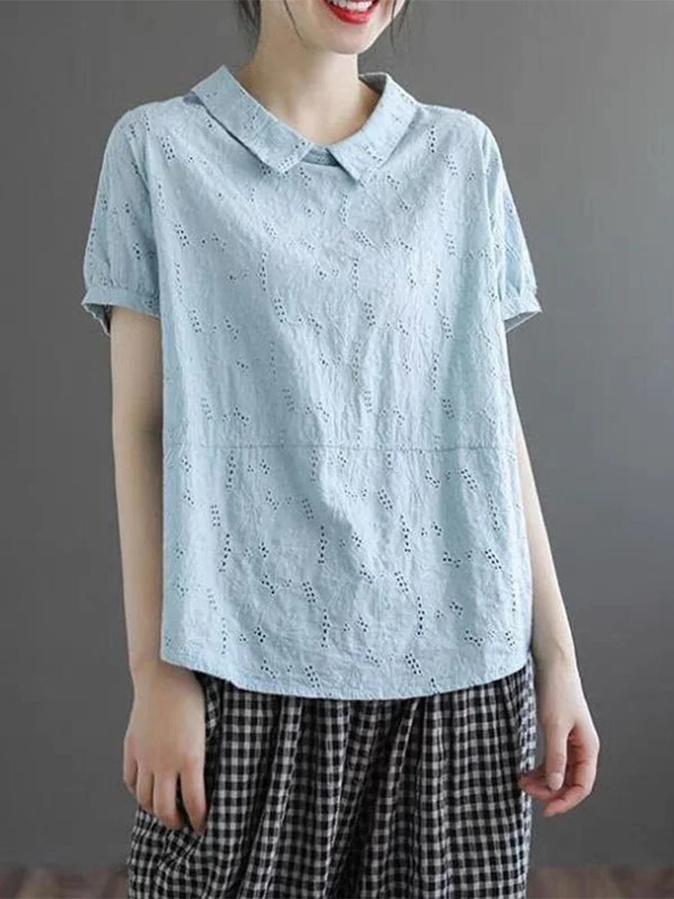 الصيف القطن الكتان فضفاض irt ort Sve طوق الطفل الصينية التقليدية Sle المرأة Faion عادية Ne الأعلى