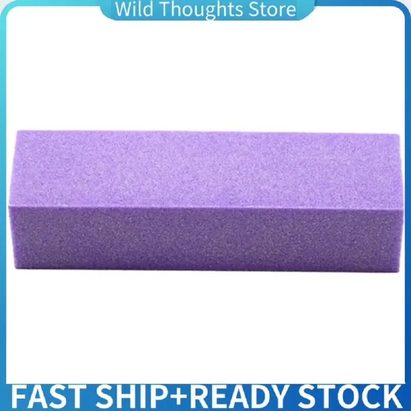 

100X Buffing Sanding Buffer Block Files Acrylic Pedicure Manicure Nail Art Tips (Color: Purple)-[Qahk]