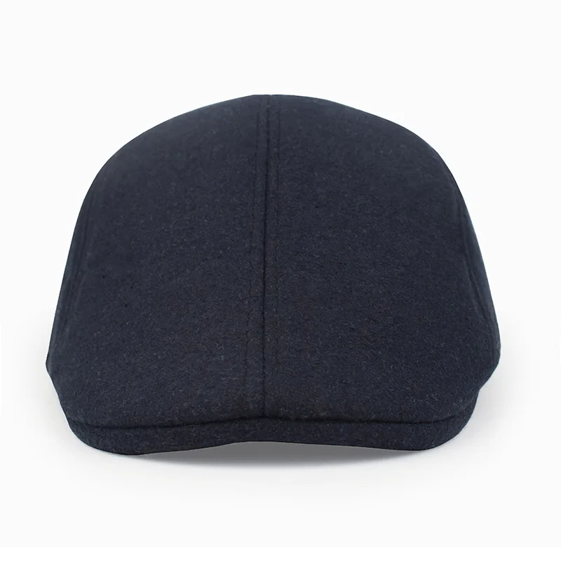 Men's Wool Blend Flat Cap Vintage Ivy Newsboy Gatsby Hat Warm Autumn Winter Driving Cabbie Hat Multiple Colors Available