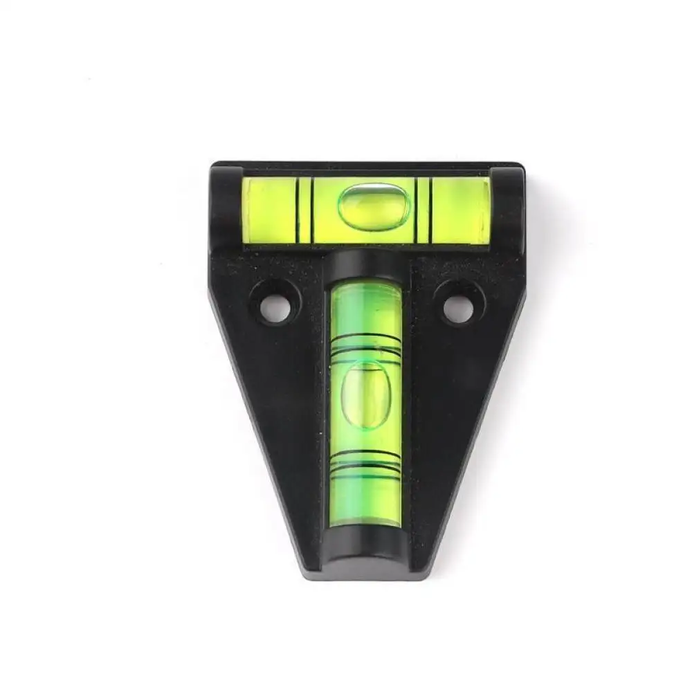 Magnetic T Shape Spirit Level Gauge Professional Plastic Bubble Measuring Tool Compact Leveler For Construction Site Use