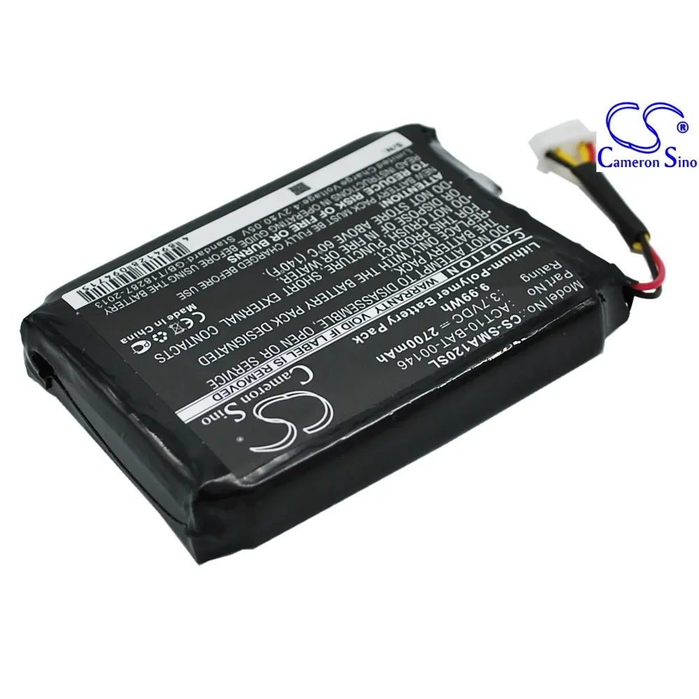 CS Replacement Battery for Satmap Active 10,Active 12 PN:1S2PE583759-02X,ACT10-BAT-00146 2700mAh / 9.99Wh