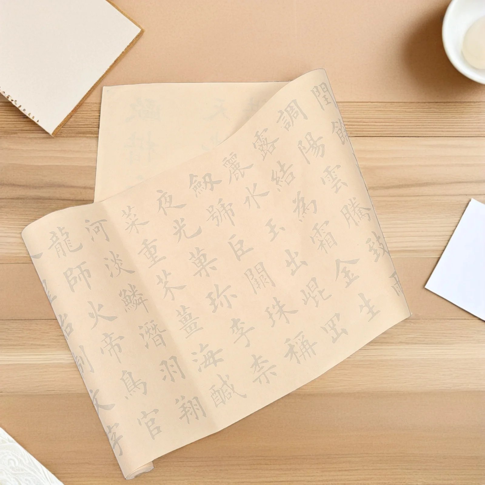 

Brush and Calligraphy Caligraphy Practice Book Notebook Scroll for Writing Beige Adults