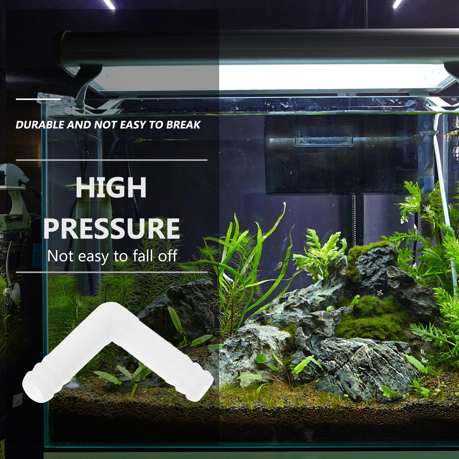 

10pcs 90 Degree Pp Elbows Sturdy Plastic Right Angle Connectors L Shaped Tubing Fittings Barbed Joint For Home Aquarium