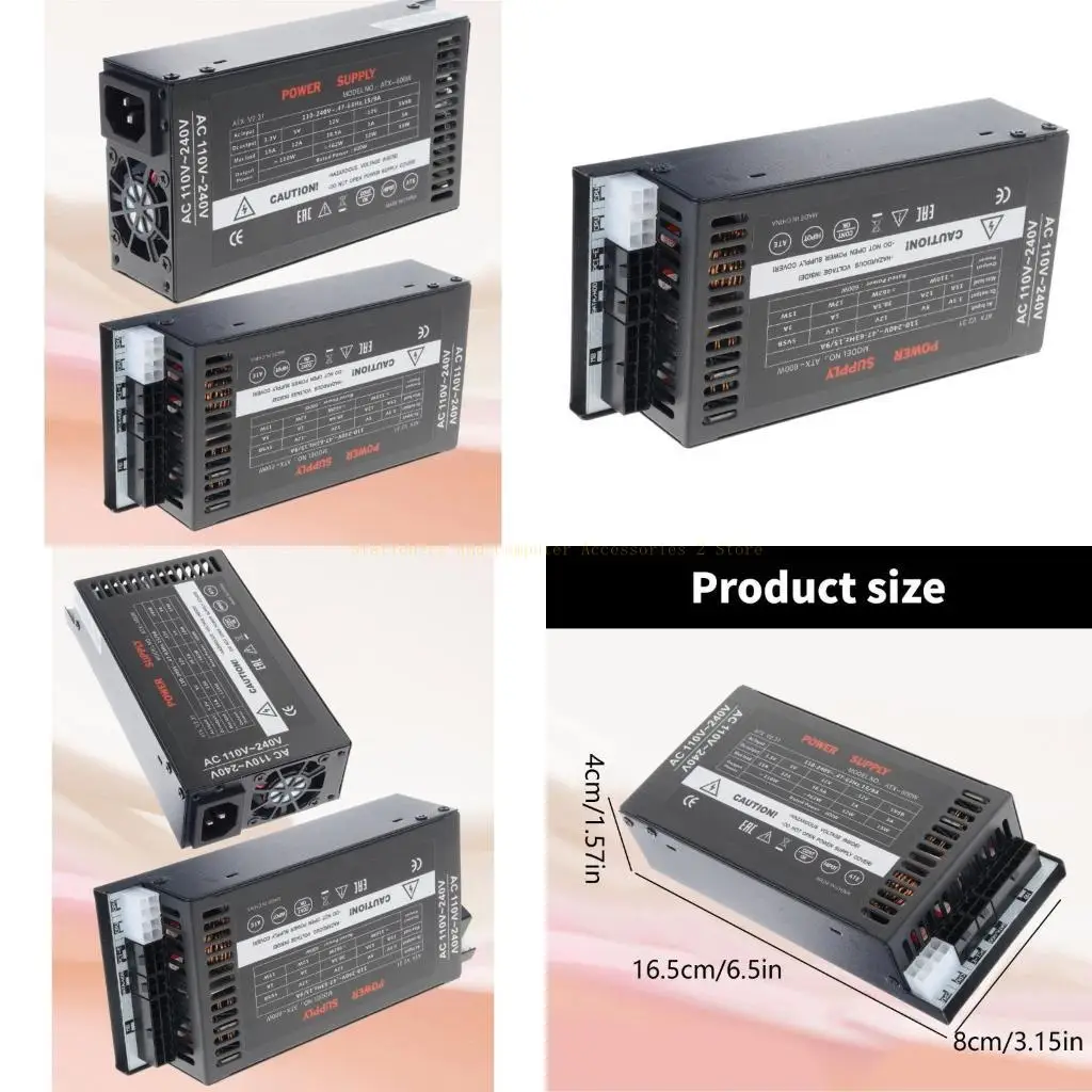 

600W Flexs ATXs PSUs 110-264V for Enhanceds Gaming Experience in PC