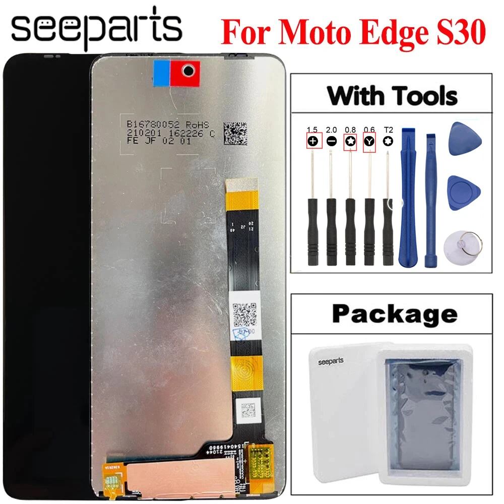 

Tested Well 6.8" Display For Motorola Edge S30 Lcd Display Touch Screen Digitizer Assembly For Moto Edge S30 LCD Screen