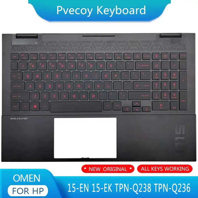 

New For OMEN 15-EN 15-EK TPN-Q238 TPN-Q236 Laptop Palmrest Case Keyboard US English Version Upper Cover