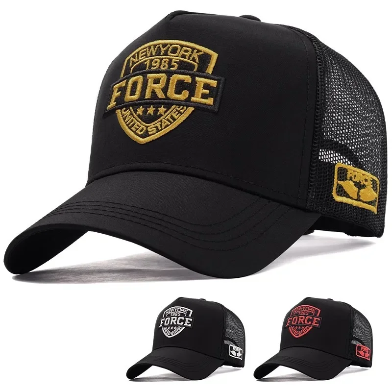 

New Men's Summer Hat - Breathable Mesh Baseball Cap, Lightweight UV Snapback, Fashionable Trendy Sports Dad Hat