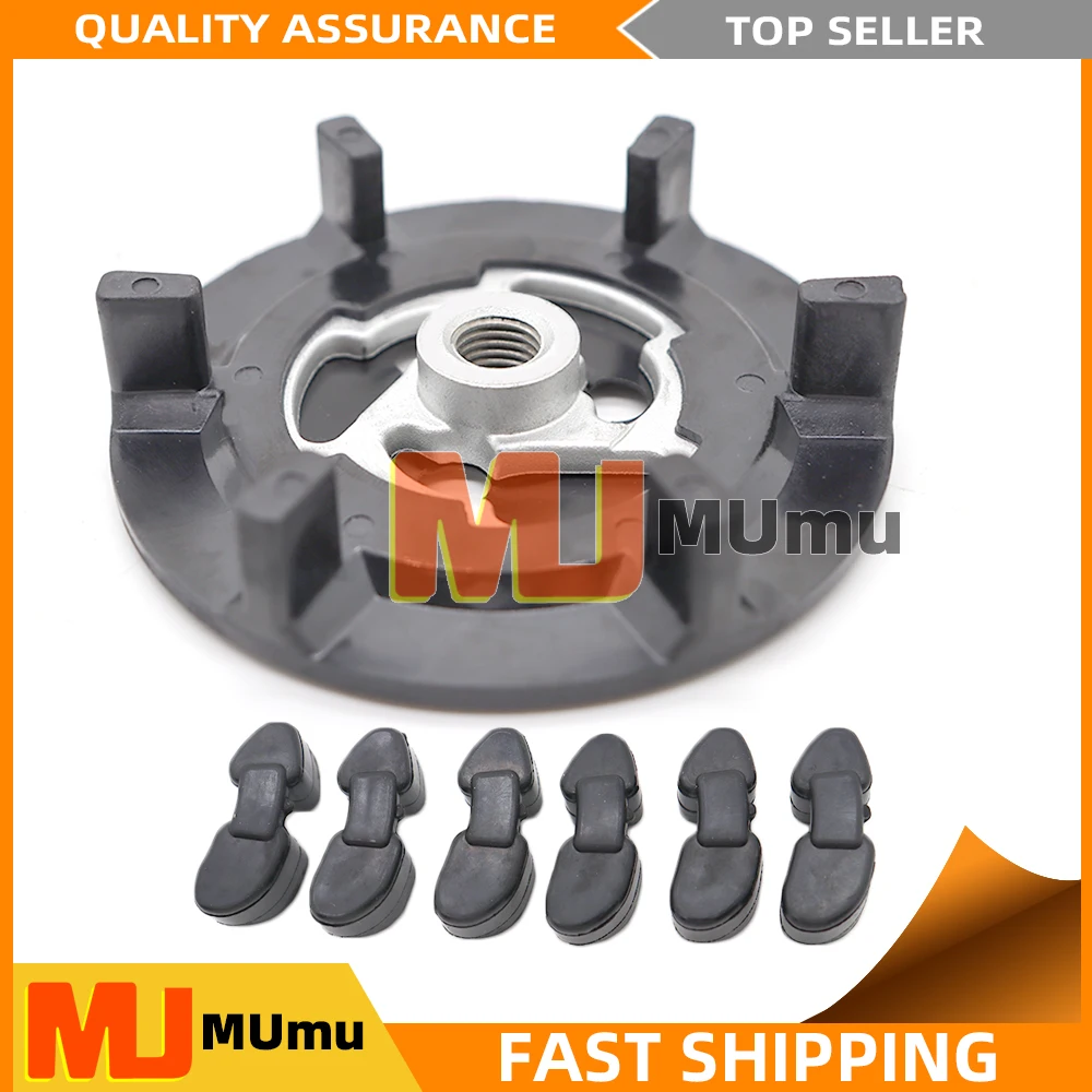 

New Air Conditioner AC Compressor Clutch Hub + Rubber For VW Audi BMW Skoda Sert 5SE09C 5sl 12c 5SEU12c 6SEU14c 6SU17c 7AEU17c