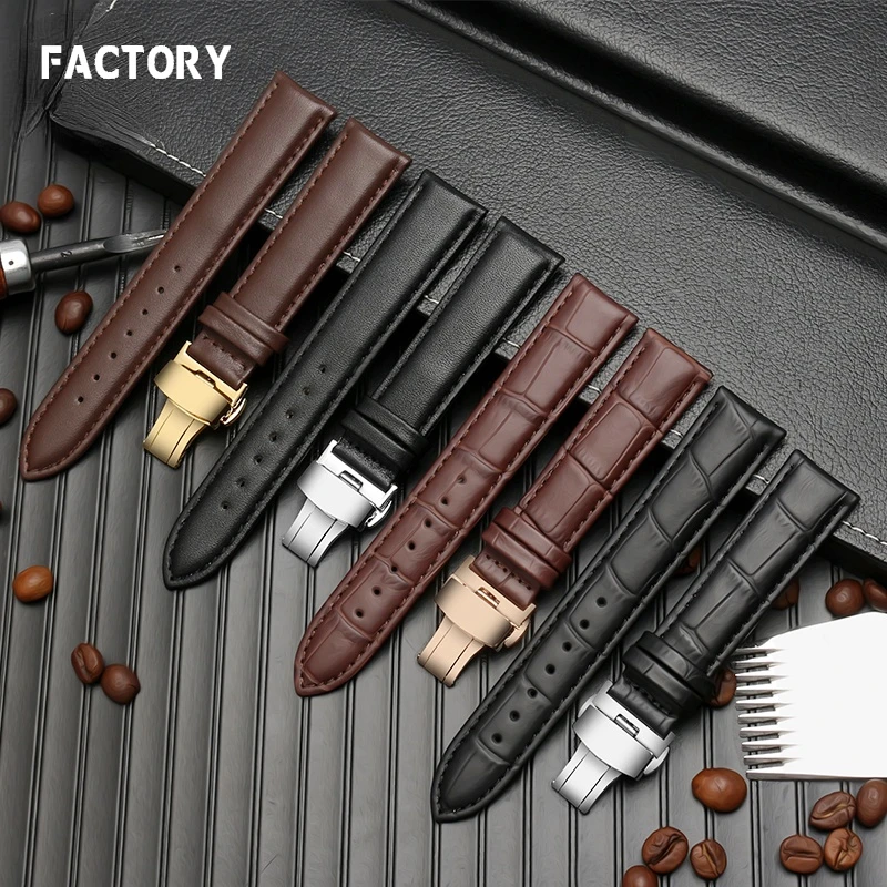 Genuine Leather Watchband for Casio Edifice Series EFB-670 EFV-600 EFS-S510  Watch Band 22mm Watch Strap