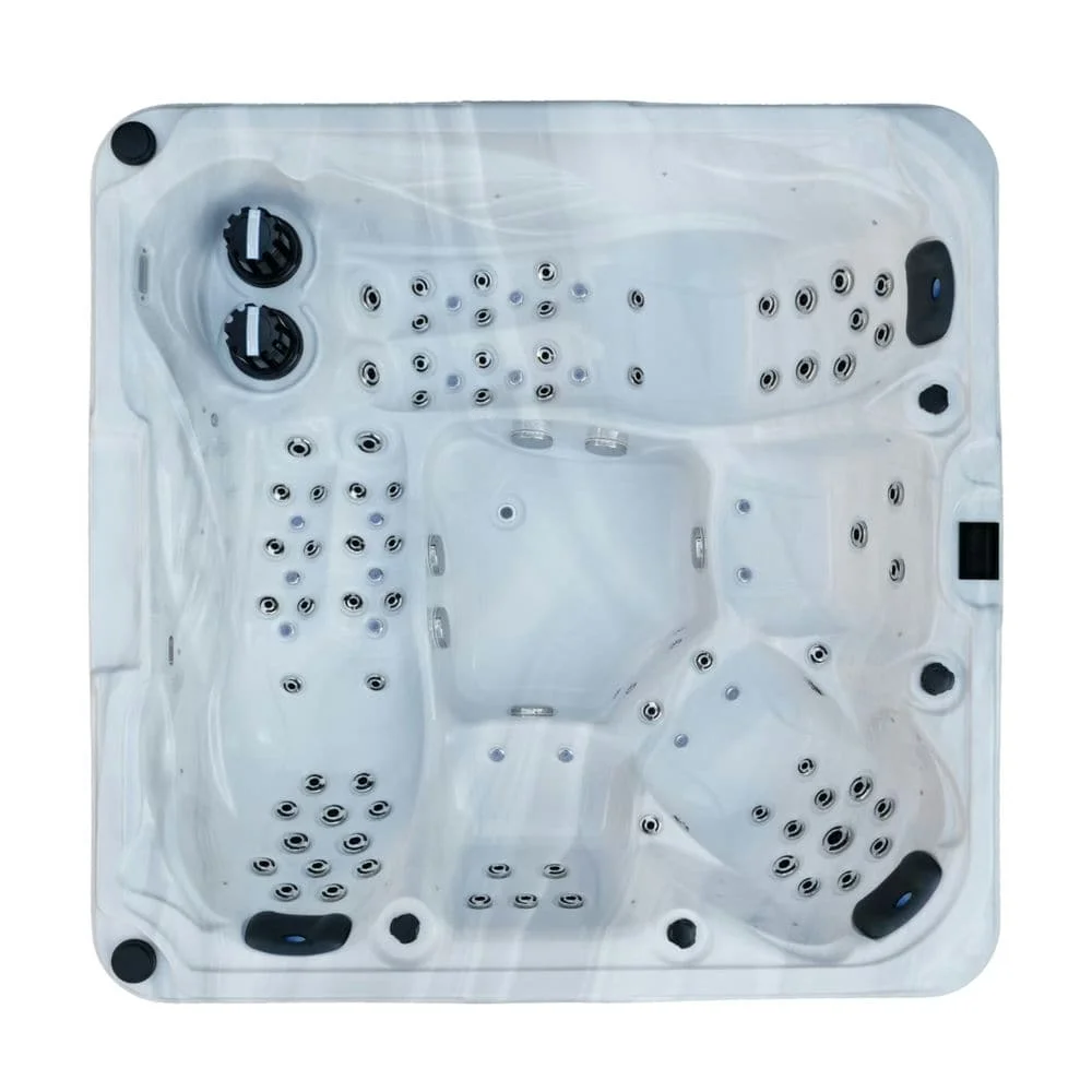 Luxury 5 Person whirlpool Tubs In-ground Jetted Spa  Outdoor Jacuzzier Spa Hot Tub with 100pcs Massage Jets