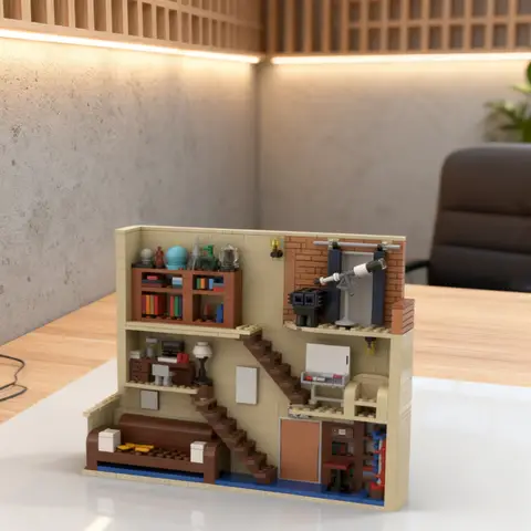 505pcs MOC The Big Bang Theory In Photo Frame Ideas CUUSOO Model Building Blocks Construction Toys Christmas Gifts Brick Kids