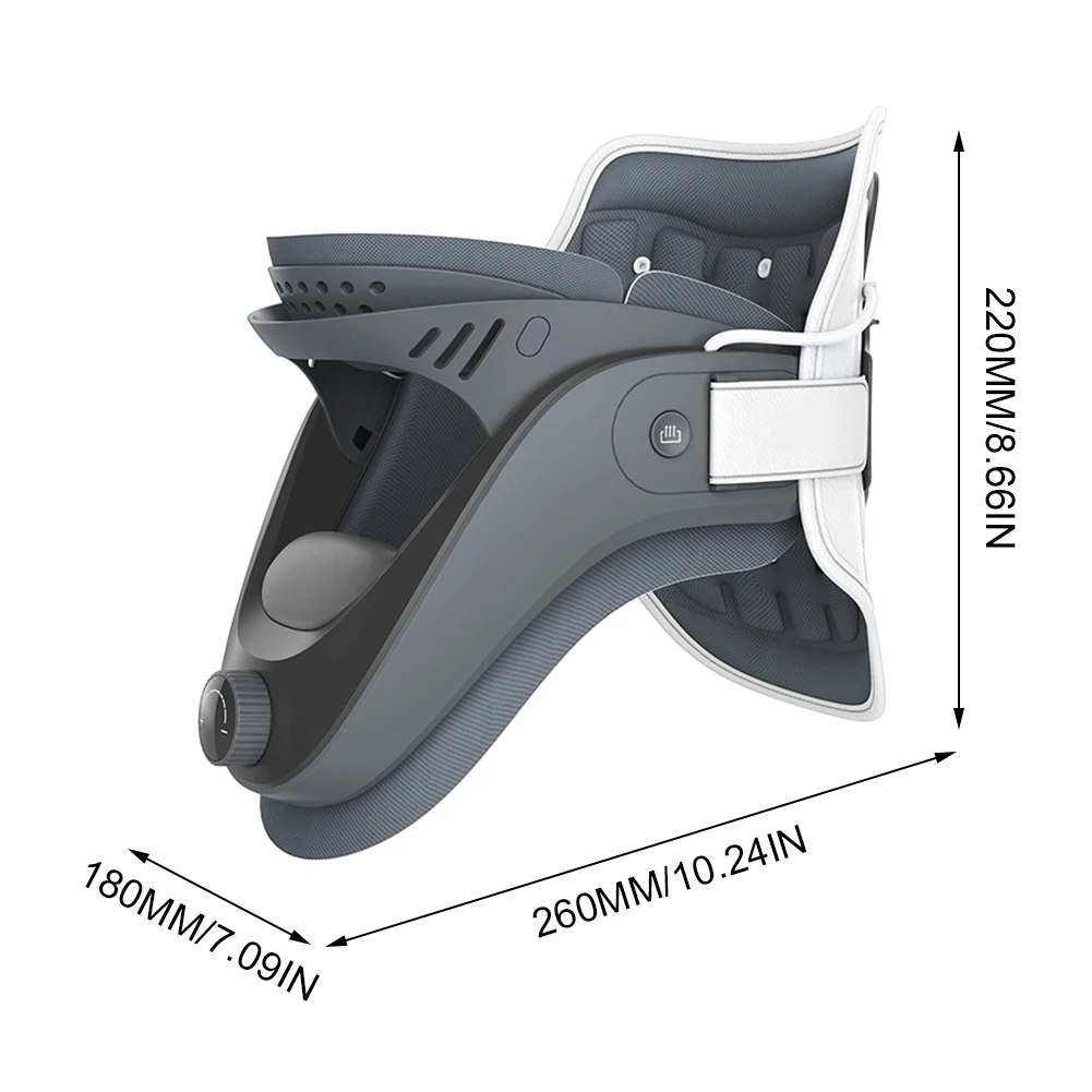 Cervical Neck Traction Device Adjustable Neck Brace with Airbag Support Cervical Traction Device for Cervical Spine Alignment