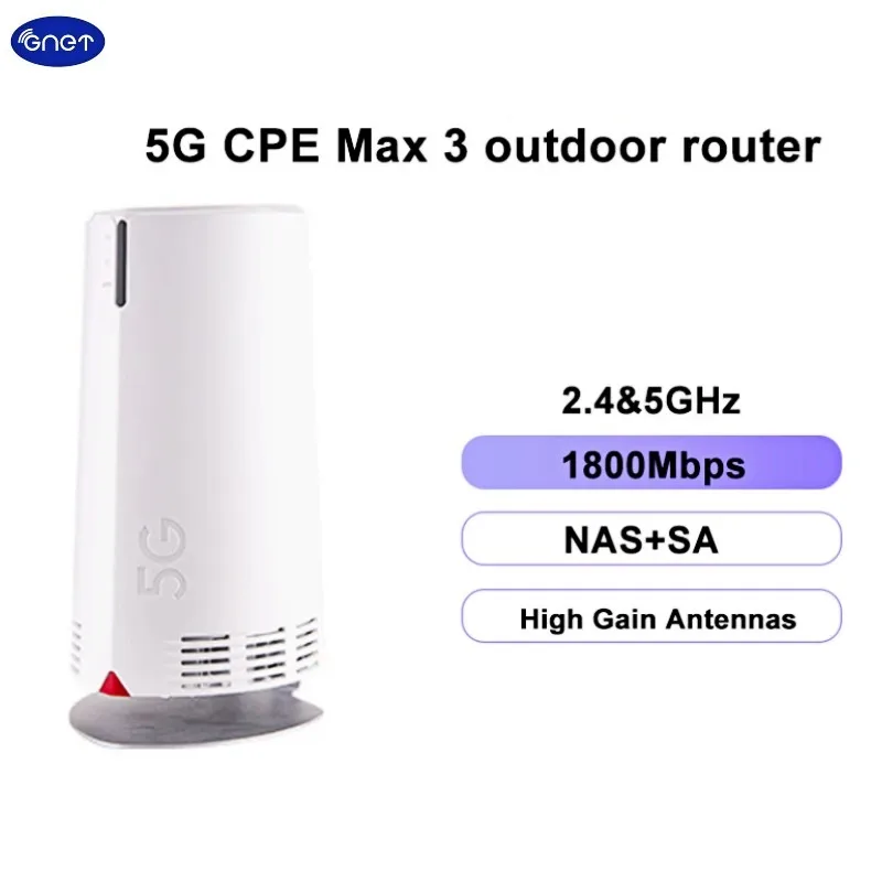 Unlock 5G CPE Max 3 Outdoor router mesh wifi 6 modem NSA+SA TDD: N38/40/41/77/78/79 FDD:N1/3/7/8/20/28/71