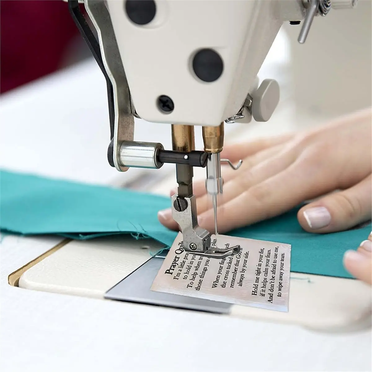 2026 Trend 25pcs Prayer Quilt Text Panel with Wooden ,Faith-Inspired, Pre-Printed Fabric for DIY Craft and Religious Keepsakes