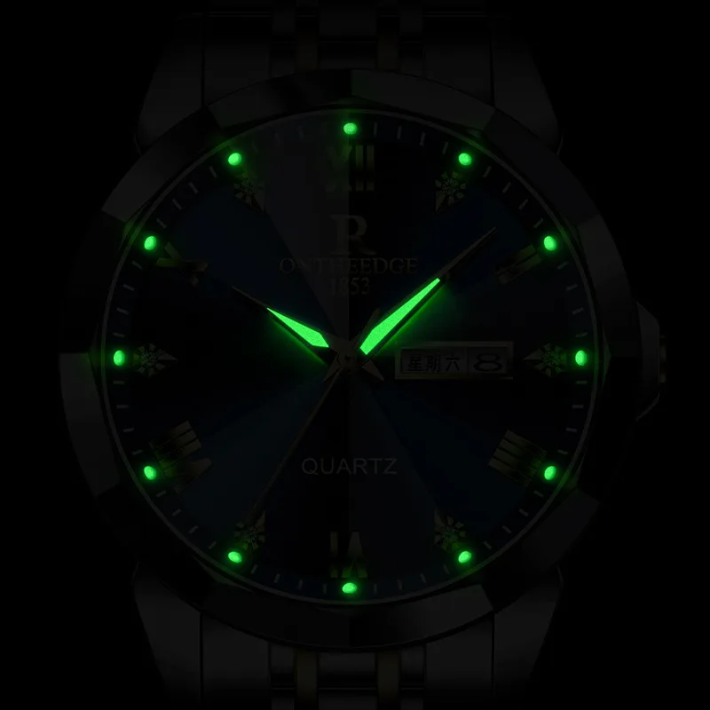 Men’s Fashion Quartz Watch, Waterproof Luminous Calendar Wristwatch, Swiss-Style Business Design