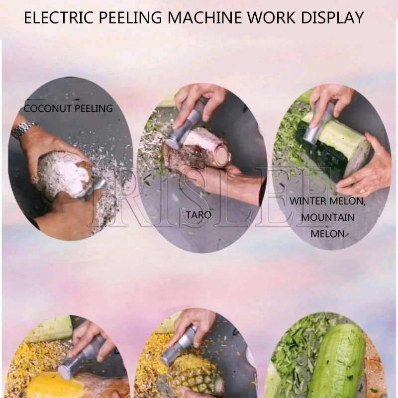 เครื่องปอกเปลือกมะพร้าวเครื่องขูดผิวมะพร้าวแบบพกพาขจัดผิวเครื่องปอกแครอท